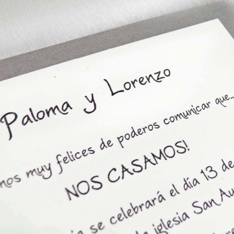 Invitaciones de Boda 32813 D