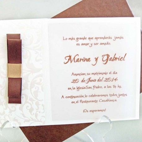 Invitaciones de Boda 32811 H