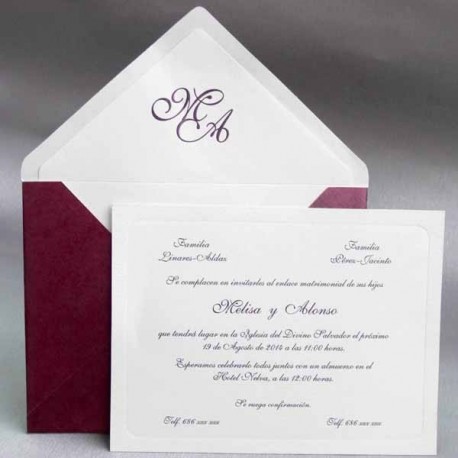 Invitaciones de Boda 32834 D